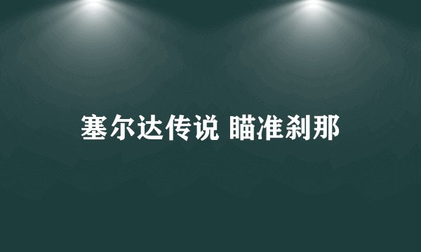 塞尔达传说 瞄准刹那