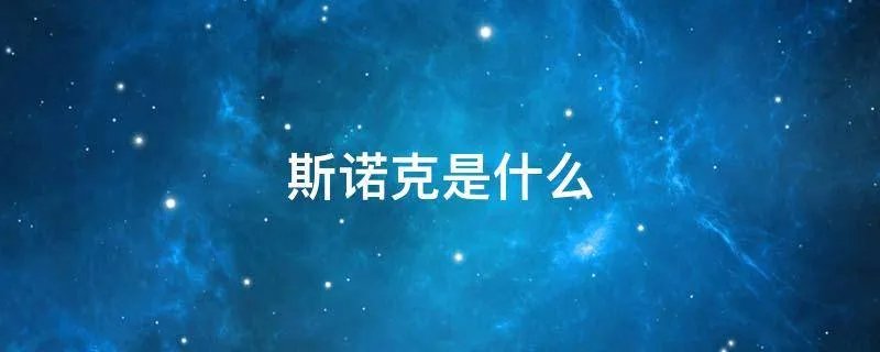 斯诺克是什么