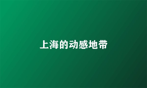 上海的动感地带