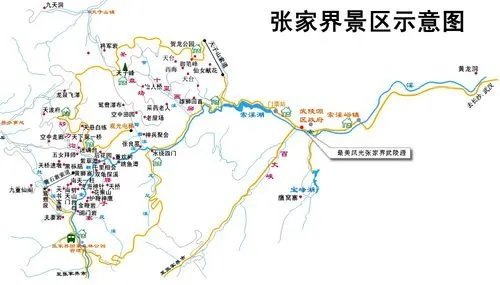 张家界地图攻略