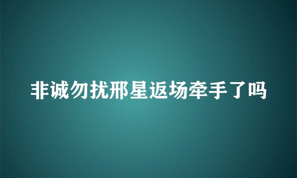 非诚勿扰邢星返场牵手了吗