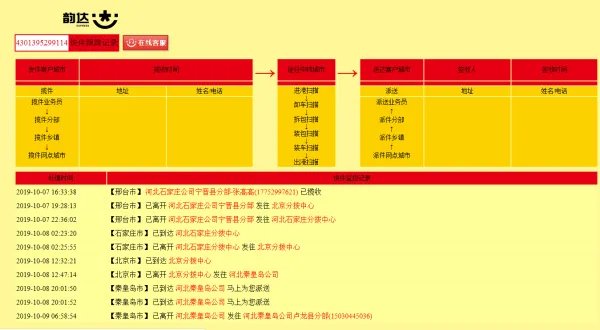 帮我查一下韵达快递4301395299114