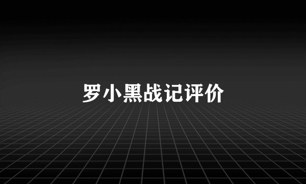 罗小黑战记评价