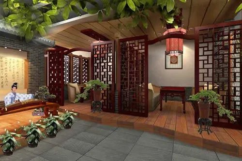 茶馆装修效果图 体验强烈的中国文化底蕴
