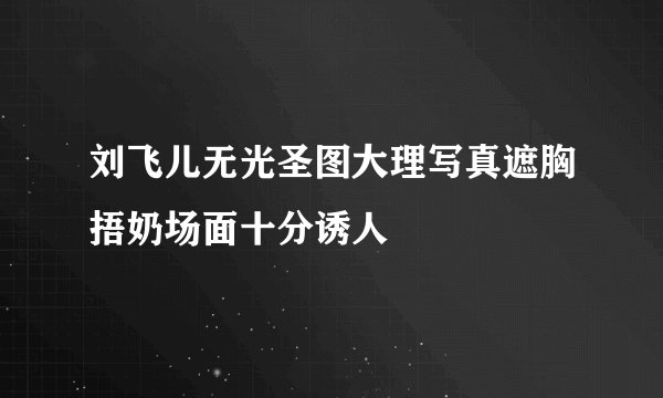 刘飞儿无光圣图大理写真遮胸捂奶场面十分诱人