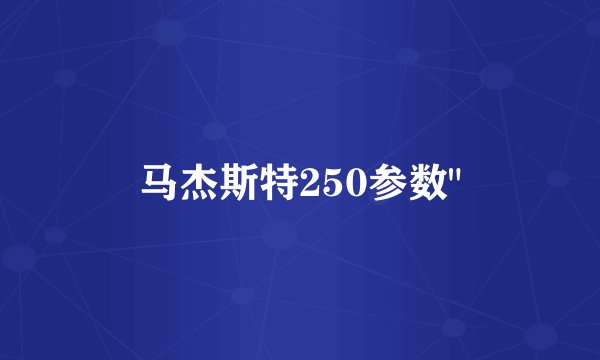 马杰斯特250参数