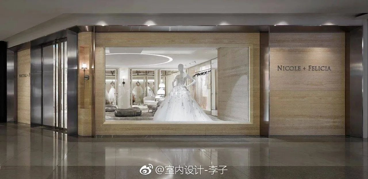 【婚纱工作室装修案例】本案把空间直向且有层次的划为三等份,穿...
