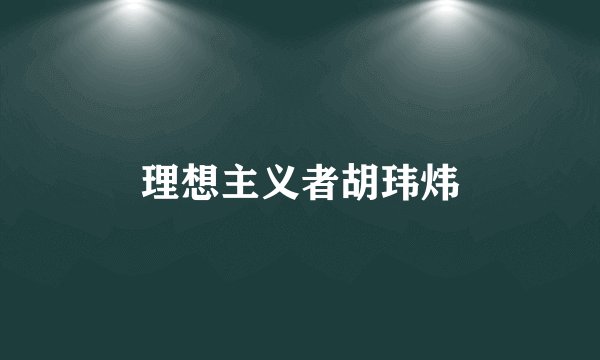 理想主义者胡玮炜