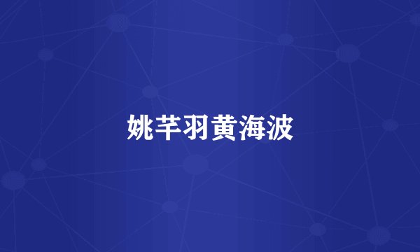 姚芊羽黄海波