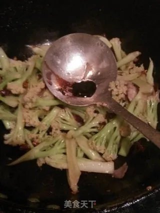 有机菜花炒肉