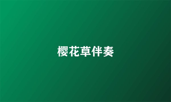樱花草伴奏