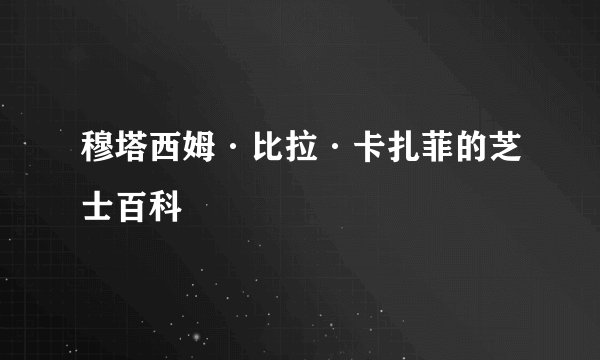 穆塔西姆·比拉·卡扎菲的芝士百科