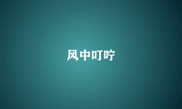 风中叮咛