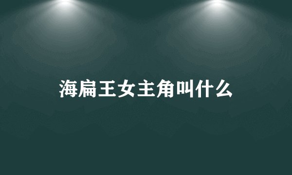海扁王女主角叫什么