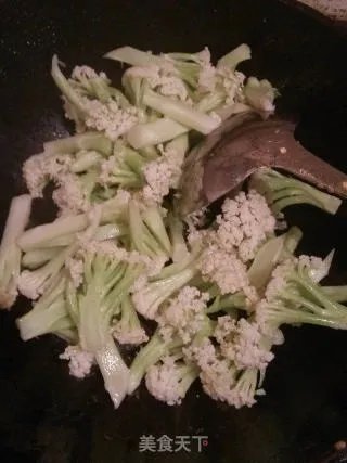 有机菜花炒肉