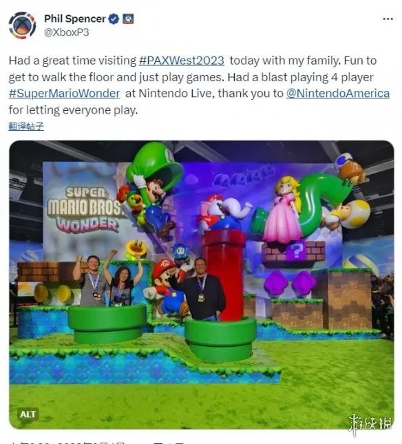 Xbox负责人试玩《超级马里奥:惊奇》并给予高度评价